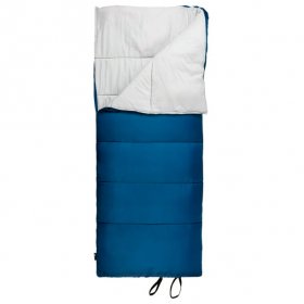 Ozark Trail 35-Degree Cool Weather Recycled Adult Sleeping Bag,Blue,33"x77"