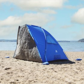 Ozark Trail 9 Ft. x 6 Ft. Privacy Sun Shelter For Beach And Park, 5.9 lbs., Blue