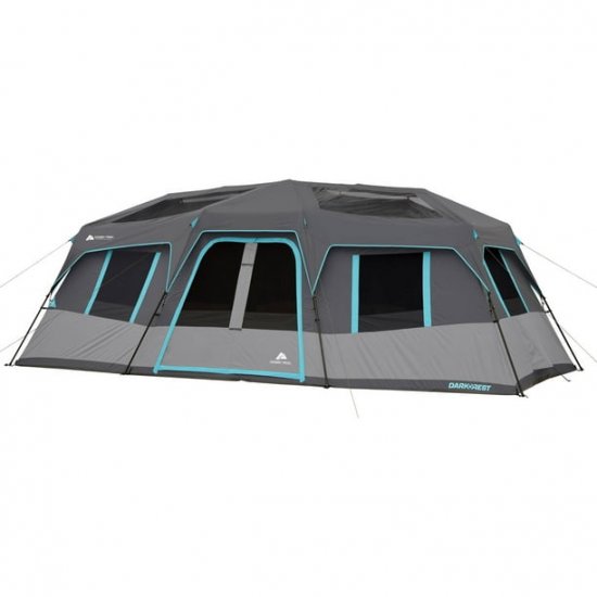 Ozark Trail 20\' x 10\' Dark Rest Instant Cabin Tent,Sleeps 12,45.72 lbs