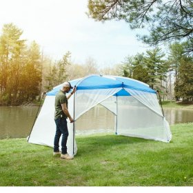 Ozark Trail 13' x 9' x 84" Screen House with 1 Large Room,Blue