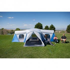 Ozark Trail 16-Person 3-Room Family Cabin Tent,with 3 Entrances