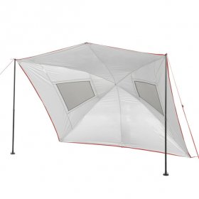 Ozark Trail 9 ft. x 7 ft. Gray Multi-Purpose Sunshade Beach Tent,with UV Protection