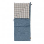 Ozark Trail 50F Flannel Lined Rectangle Adult Sleeping Bag-Blue (75" x 33")