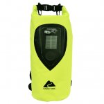 Ozark Trail 10 L Waterproof Portable Speaker Dry Bag with LED Lights,Waterproof Solar and USB Powered,Yellow