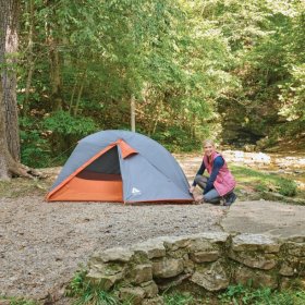 Ozark Trail 1-Person Lightweight Backpacking Tent, 82 in. x 51 in., 3.65 lb. Carry Weight, Orange