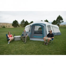 Ozark Trail 16-Person Cabin Tent for Camping with 2 Removable Room Dividers