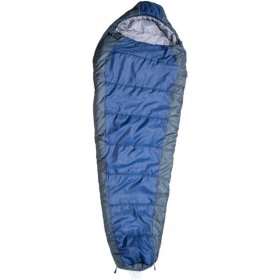 Ozark Trail 30F With Soft Liner Camping Mummy Sleeping Bag for Adult,Blue,for Cool Weather