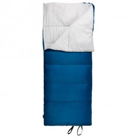 Ozark Trail 35-Degree Cool Weather Recycled Adult Sleeping Bag,Blue,33"x77"