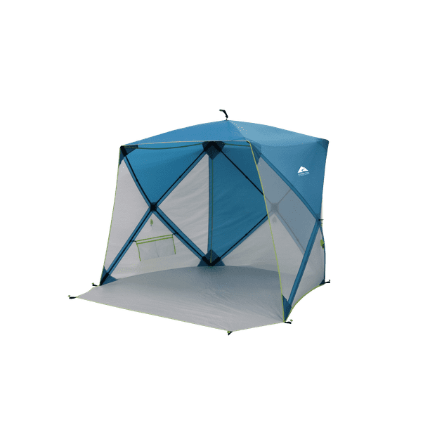 Ozark Trail 6.8 ft x 5.9 ft Pop-up Beach Shelter,Blue